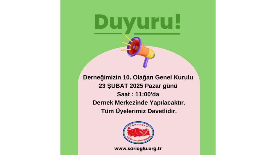 10. OLAĞAN GENEL KURULU